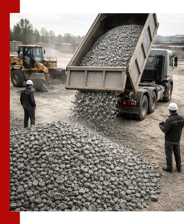 Доставка гранитного щебня фракции 20-40 в Чапаевске