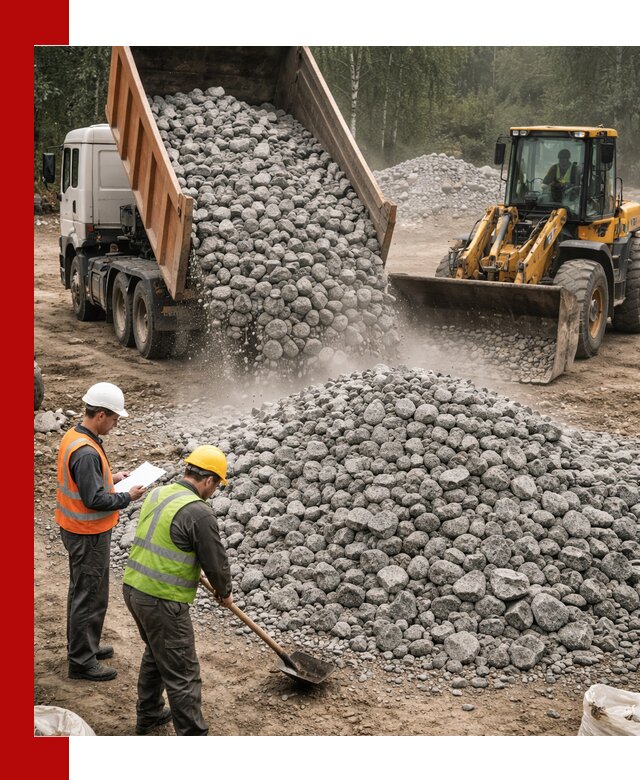 Гранитный щебень фракция 70-150 доставка в Чапаевске