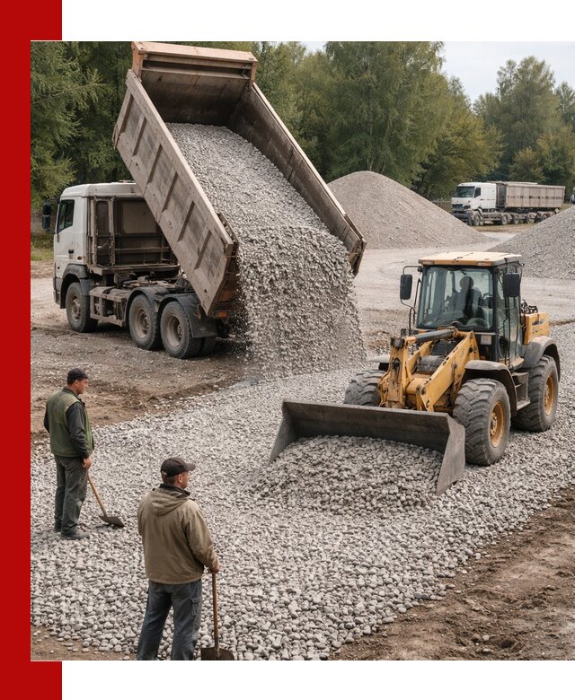 Купить гравийный щебень фракция 20-40 в Чапаевске с доставкой