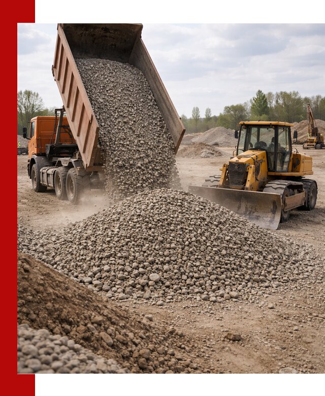Доставка гравийного щебня фракции 40-70 в Чапаевске