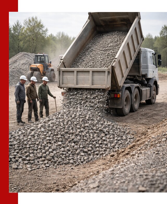 Доставка гравийного щебня фракции 70-120 в Чапаевске