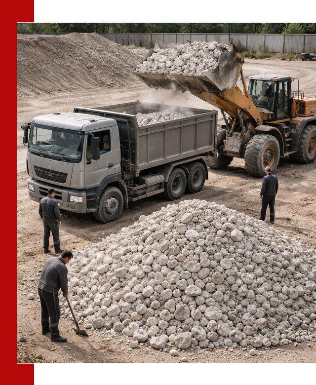 Известняковый щебень фракция 70–150 с доставкой в Чапаевске