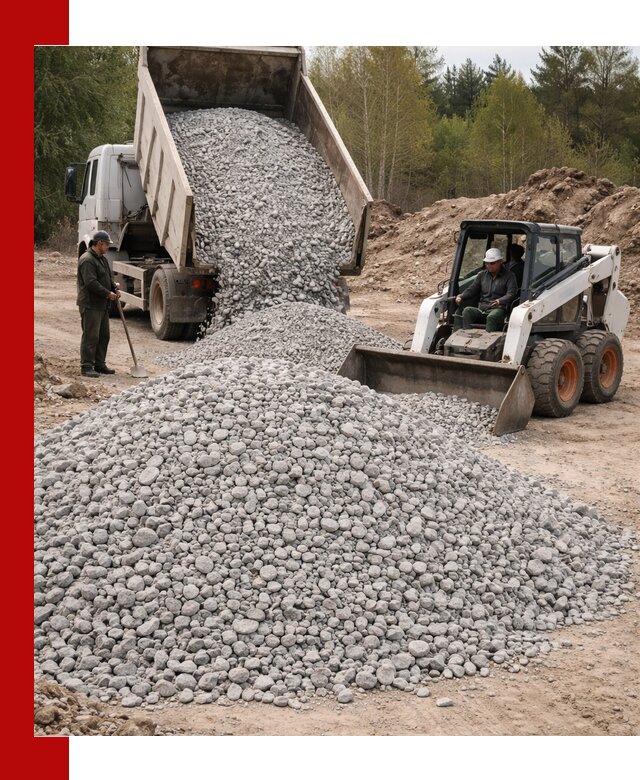 Доставка доломитового щебня в Чапаевске напрямую от карьера
