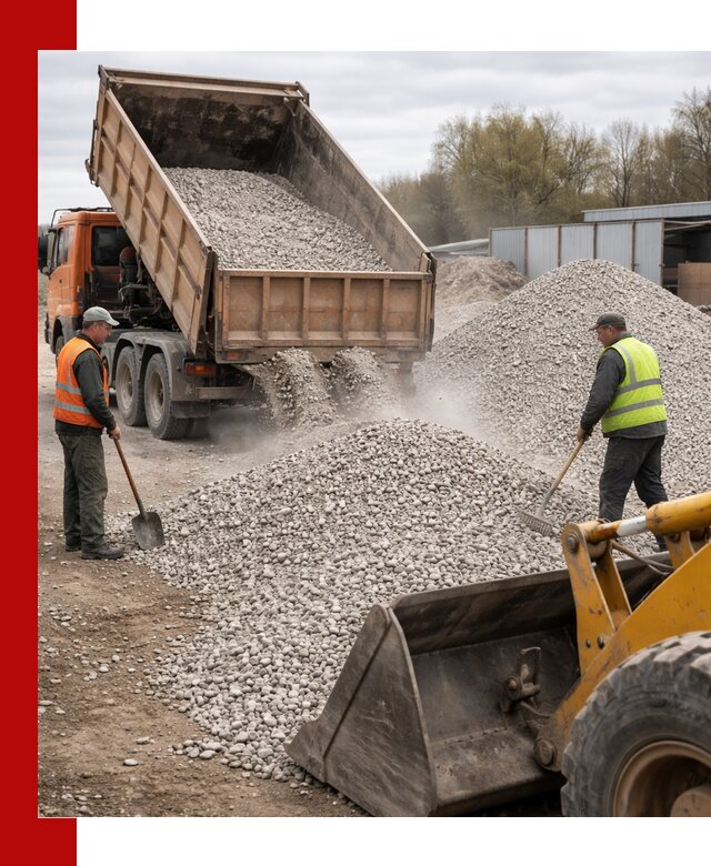Доломитовый щебень фракции 5-20 с доставкой в Чапаевске