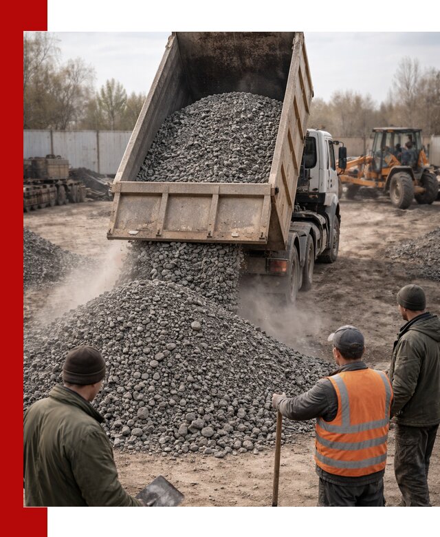 Доставка шлакового щебня в удобные сроки по выгодной цене в Чапаевске