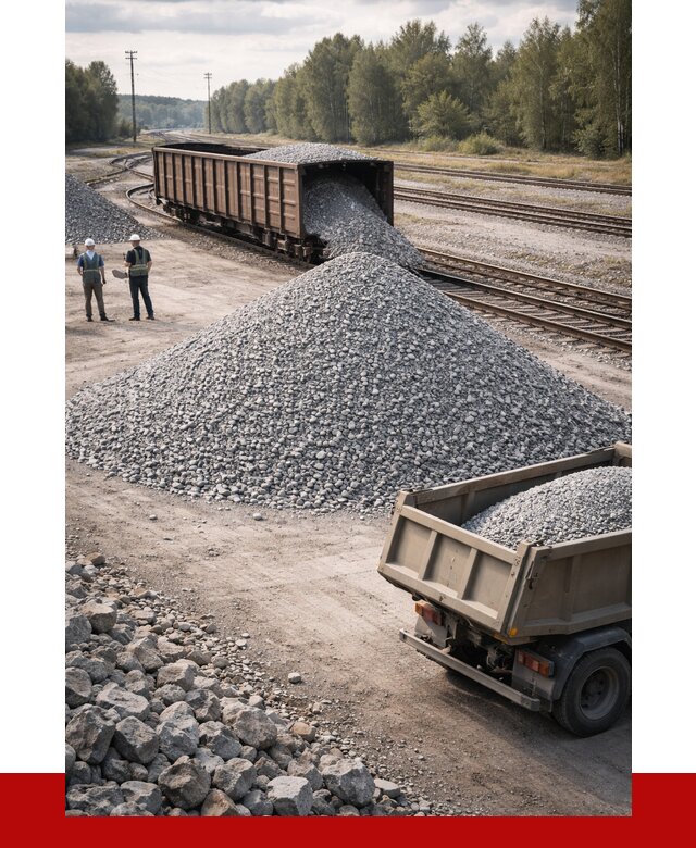 Железнодорожный щебень 20-60 в Чапаевске от 1737 р. | ПРОНЕРУДЧпв