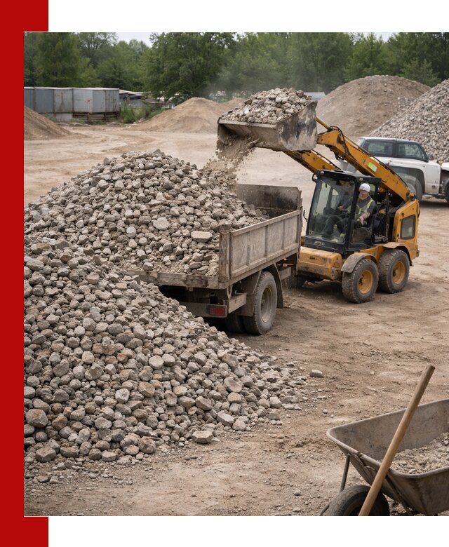 Доставка вторичного щебня в Чапаевске для строительных работ