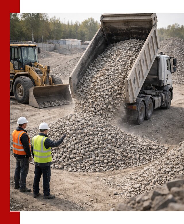 Вторичный щебень фракция 40–70 доставка в Чапаевске