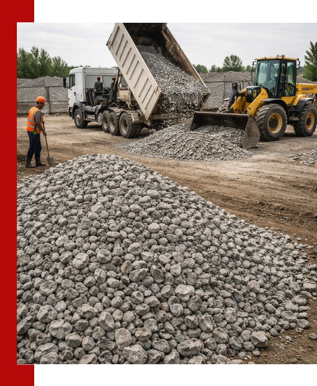 Доставка бетонного щебня фракции 40-70 в Чапаевске