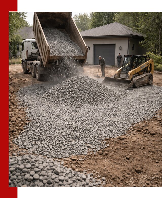 Щебень для парковки в Чапаевске: доставка и укладка качественного материала
