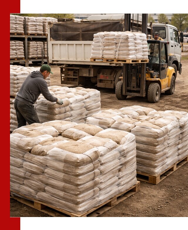 Карьерный песок в мешках с доставкой в Чапаевске