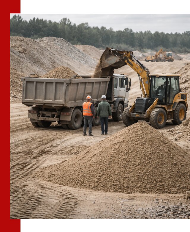 Карьерный среднезернистый песок с доставкой в Чапаевске