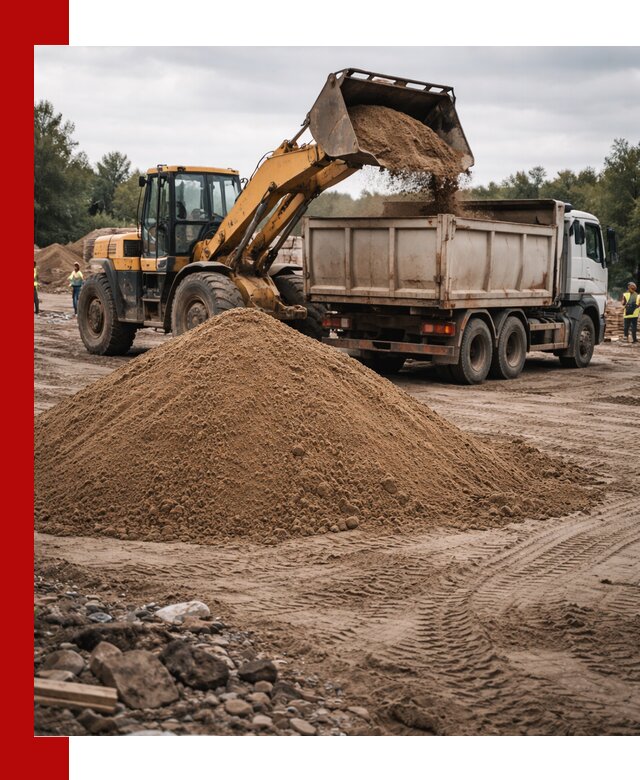 Доставка речного песка навалом в Чапаевске быстро и выгодно