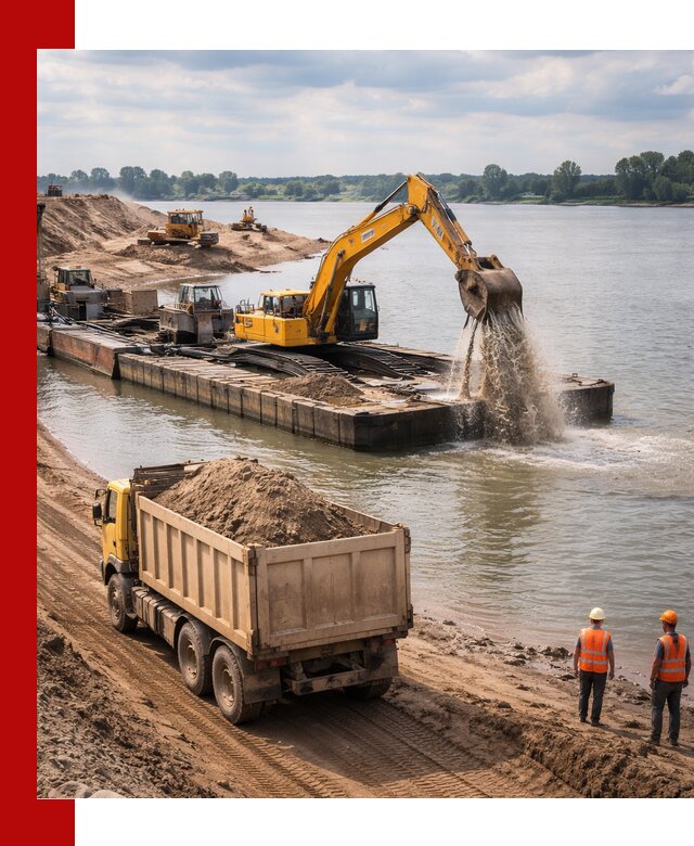 Намывной песок с доставкой в Чапаевске оптом и в розницу