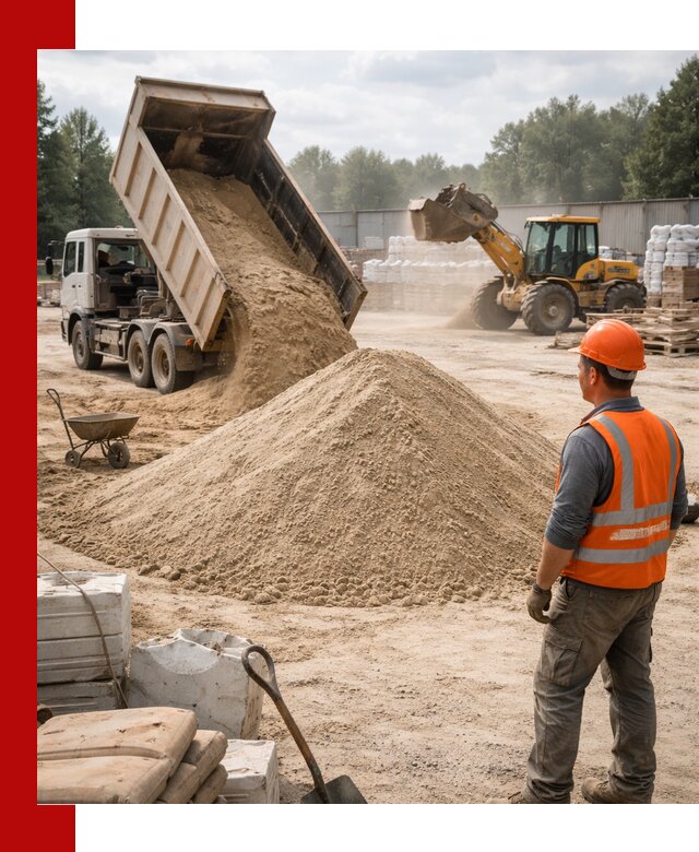Доставка строительного песка с самосвалом в Чапаевске