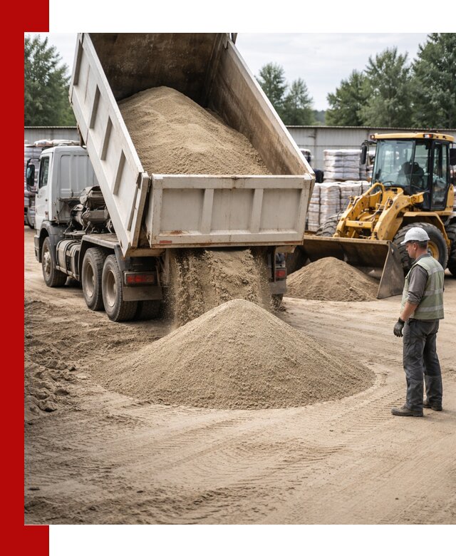 Поставка и доставка песка для бетона в Чапаевске