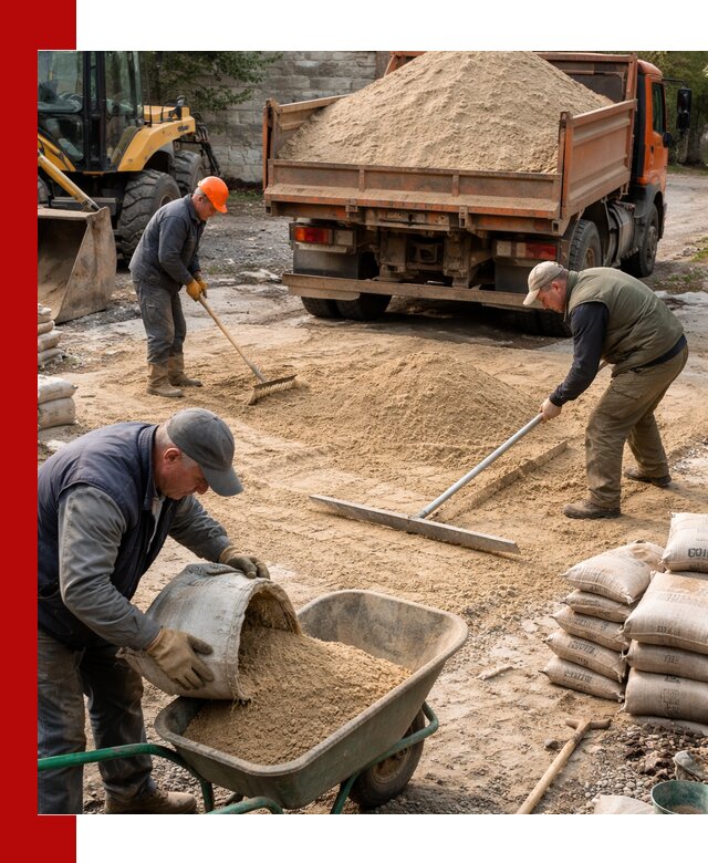 Поставка песка для стяжки в Чапаевске с быстрой доставкой