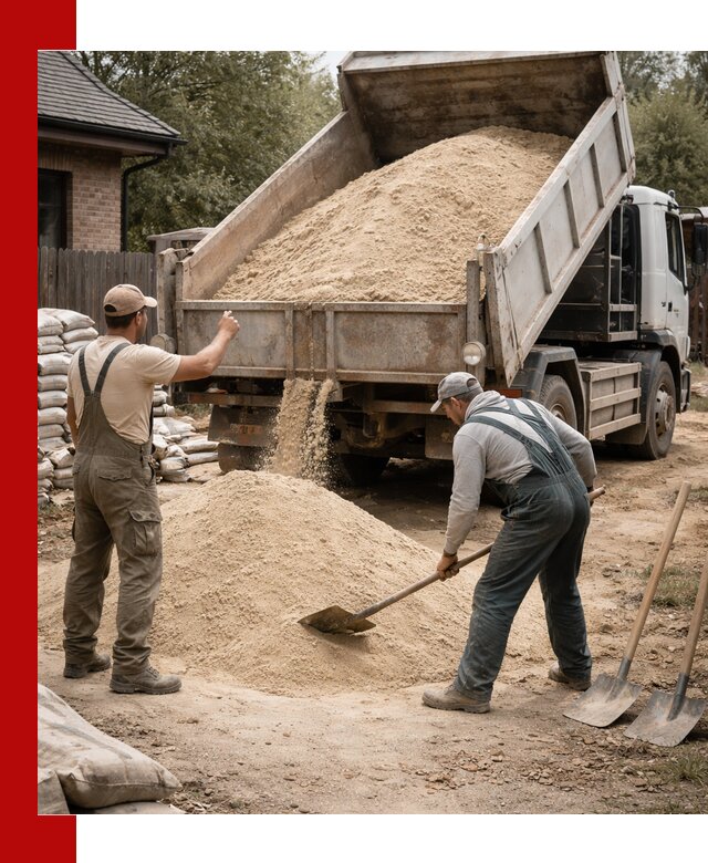 Песок для штукатурки с доставкой в Чапаевске качественный и чистый