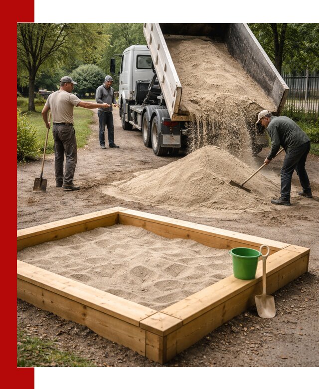 Песок для песочницы с доставкой в Чапаевске недорого и чистый