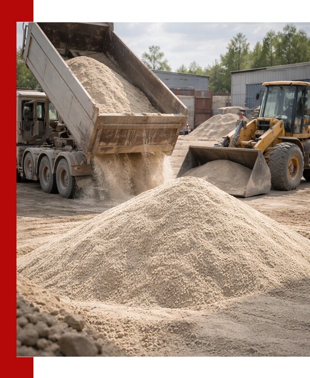 Кварцевый песок с доставкой в Чапаевске для строительных работ