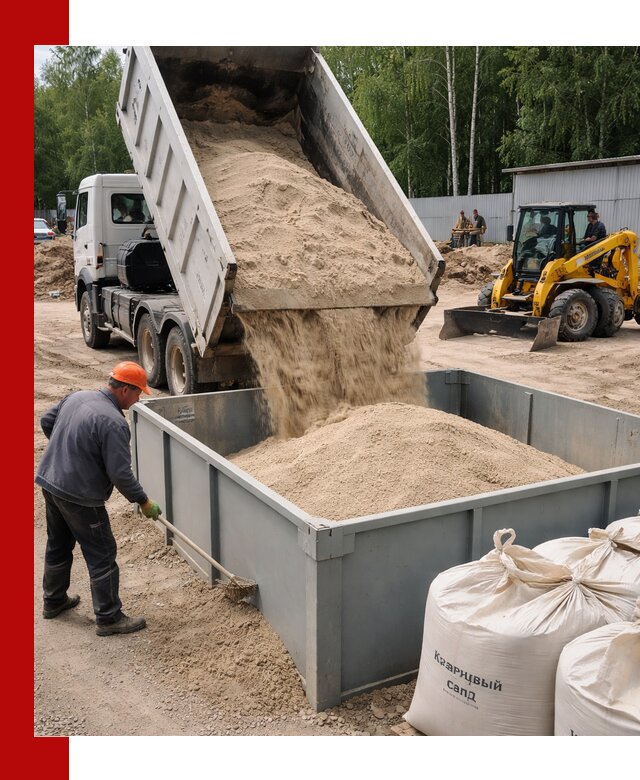 Кварцевый песок для фильтра в Чапаевске — доставка и качество