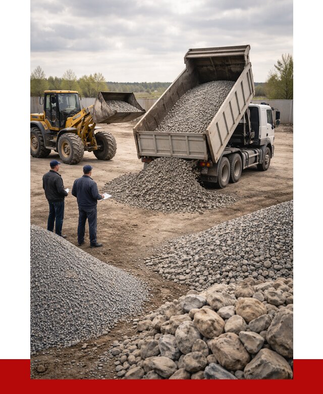 Гравий и камень с доставкой в Чапаевске от 4290 р. - ПРОНЕРУДЧпв