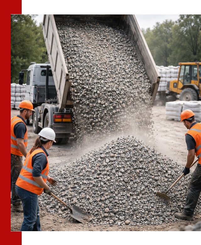 Доставка гравия и камня в Чапаевске оптом и в розницу