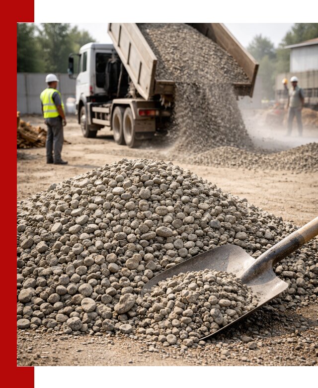 Доставка гравия фракции 20-40 в Чапаевске с самосвалами