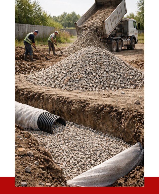 Гравий для дренажа в Чапаевске от 2247 р., доставка ПРОНЕРУДЧпв