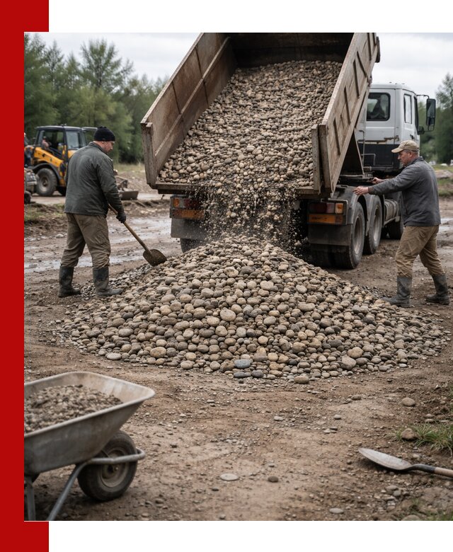 Доставка гальки речной оптом и в розницу в Чапаевске