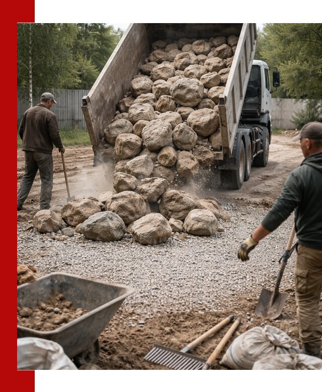 Доставка и укладка булыжника в Чапаевске