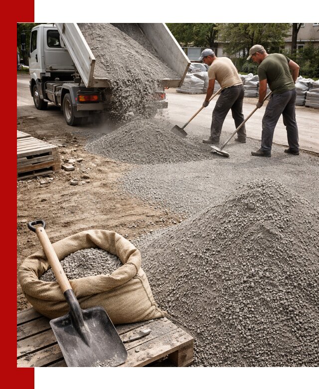 Отсев для тротуарной плитки в Чапаевске — доставка и укладка