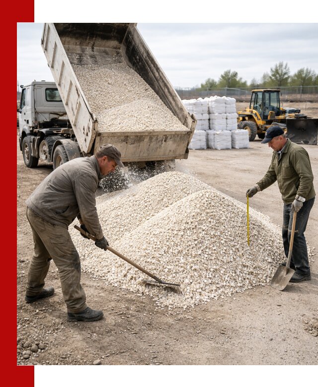 Мраморная крошка с доставкой и разгрузкой в Чапаевске