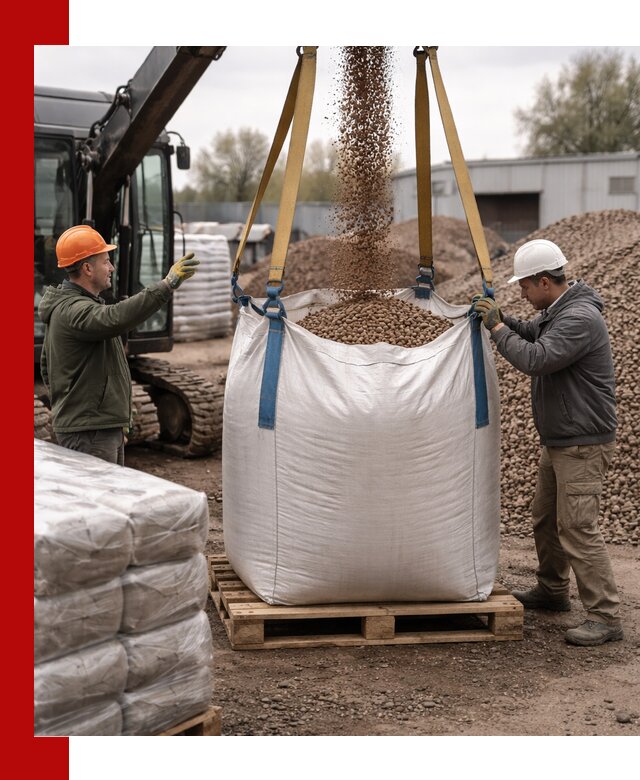 Керамзит в биг-бегах с доставкой в Чапаевске