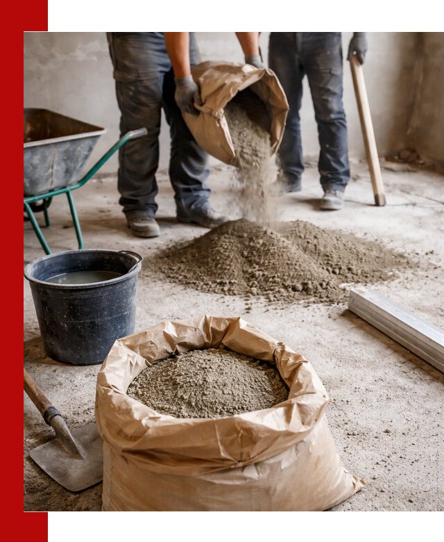 Доставка сухой смеси для стяжки в Чапаевске