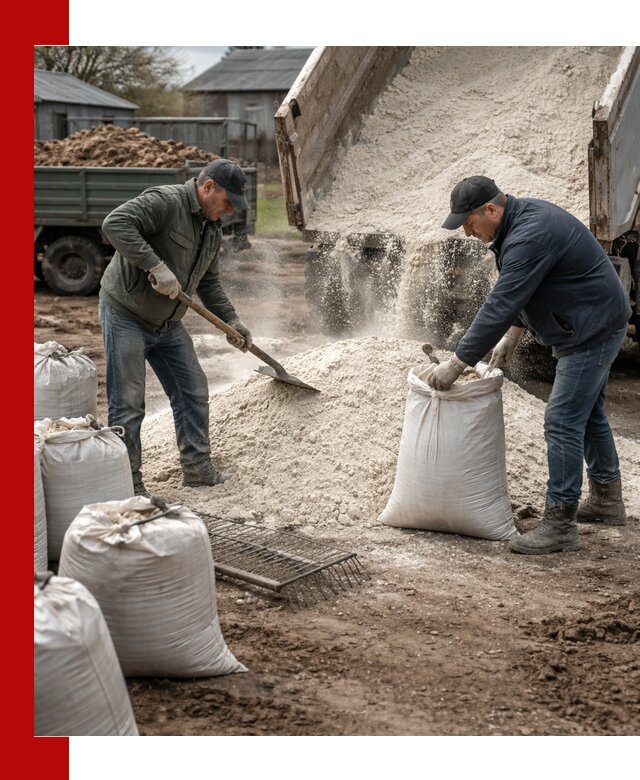 Доставка извести пушонки в Чапаевске оптом и мелким оптом