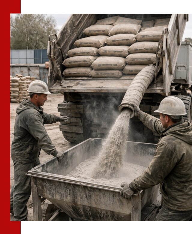 Доставка цемента М400 в Чапаевске оптом и в розницу