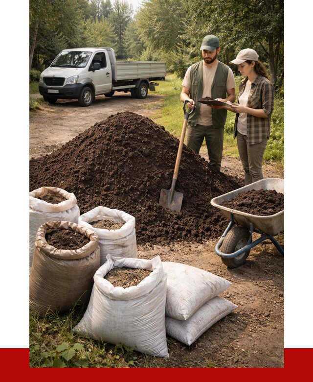 Купить грунт с доставкой в Чапаевске от 4597 р. за м3 | ПРОНЕРУДЧпв