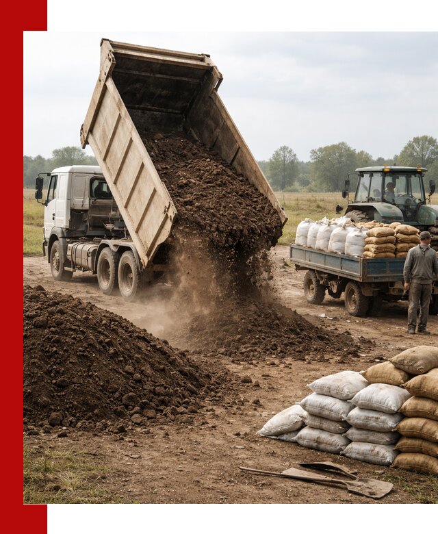 Доставка грунта и удобрений оптом в Чапаевске для сельхоз и строительства