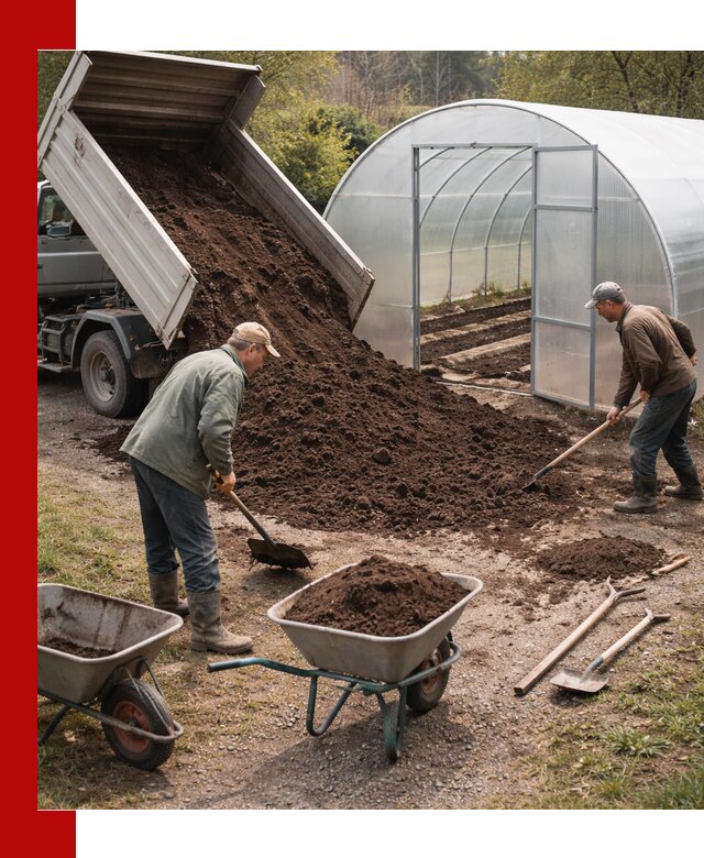 Грунт для теплицы с доставкой в Чапаевске — плодородный субстрат под растения