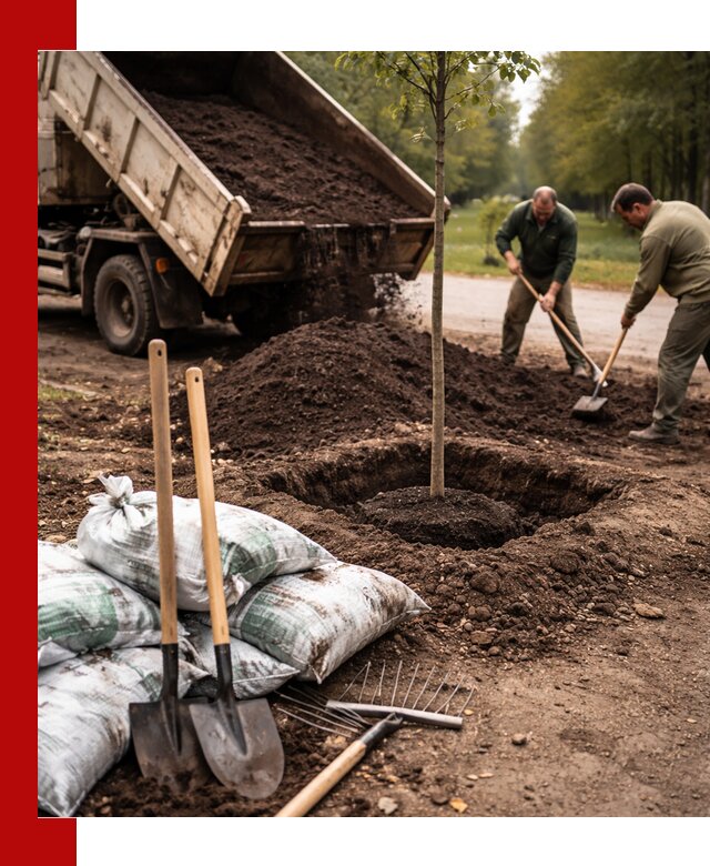 Грунт для посадки деревьев в Чапаевске — доставка и подготовка почвы