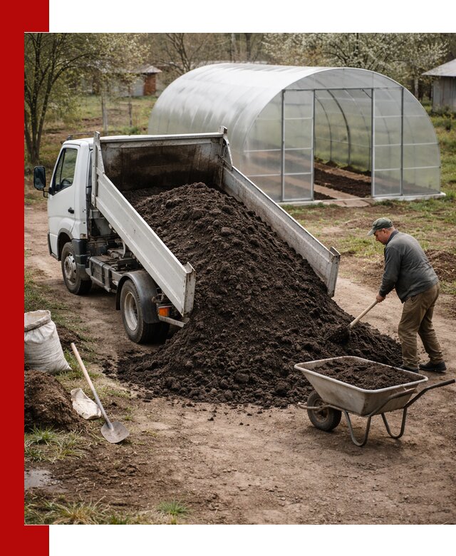Чернозем для теплицы с доставкой в Чапаевске