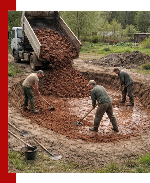 Купить качественную глину для пруда в Чапаевске