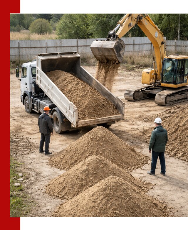 Доставка супеси вагонными и автопартиями в Чапаевске