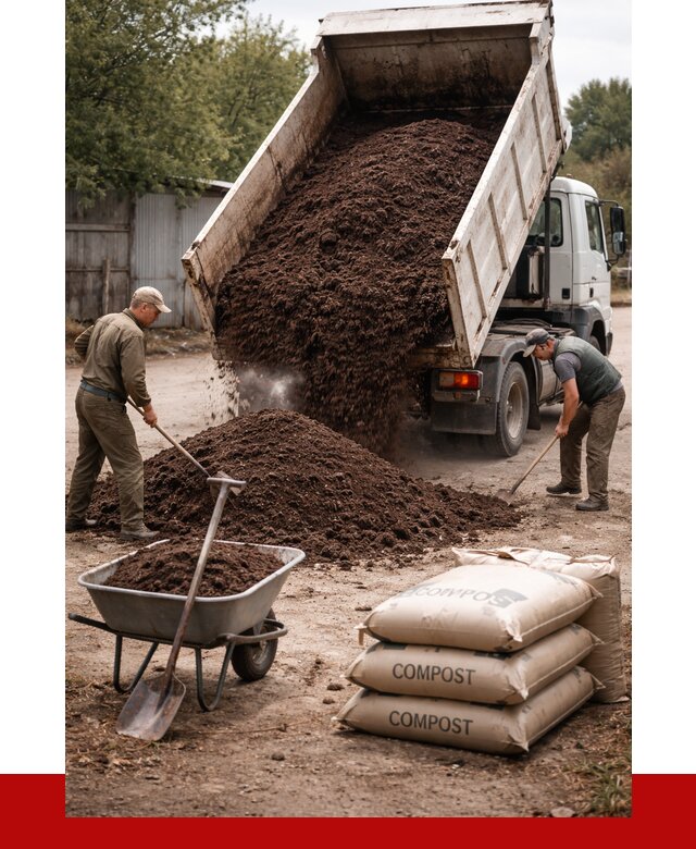 Купить компост в Чапаевске от 4290 р. за куб с доставкой | ПРОНЕРУДЧпв