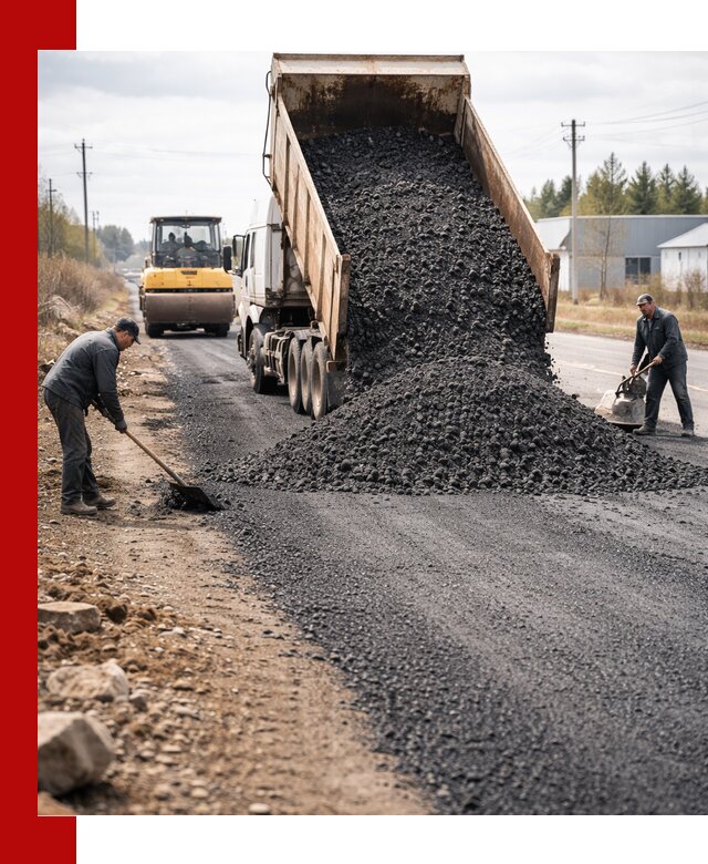 Асфальтовая крошка для дорог в Чапаевске — поставка и доставка