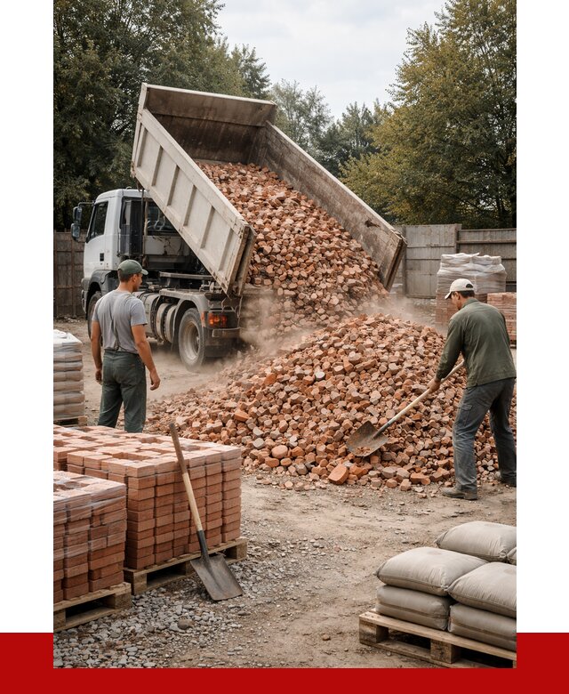 Бой кирпича в Чапаевске с доставкой от 4290 руб/куб | ПРОНЕРУДЧпв