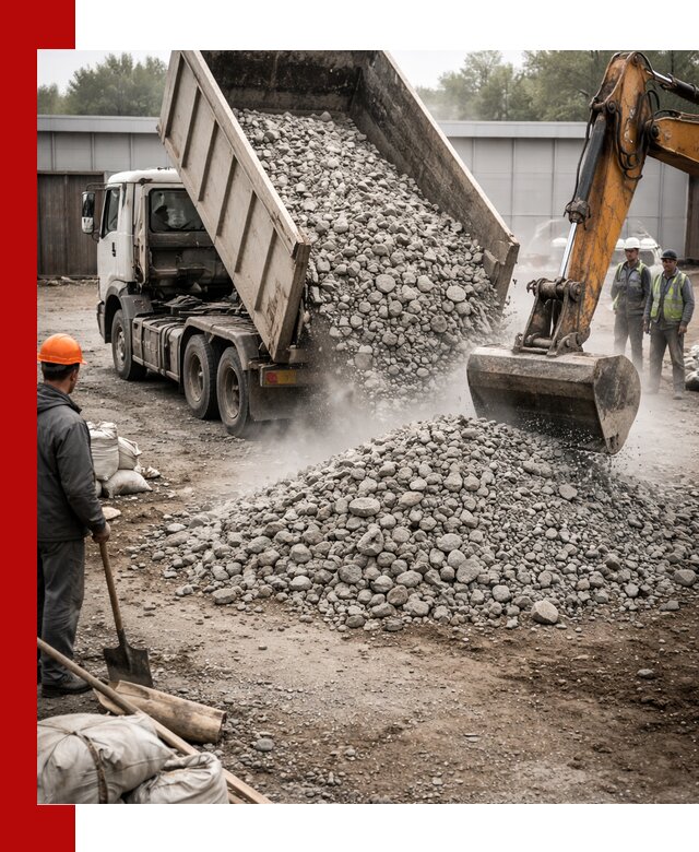 Доставка дробленого бетона в Чапаевске оптом и в розницу