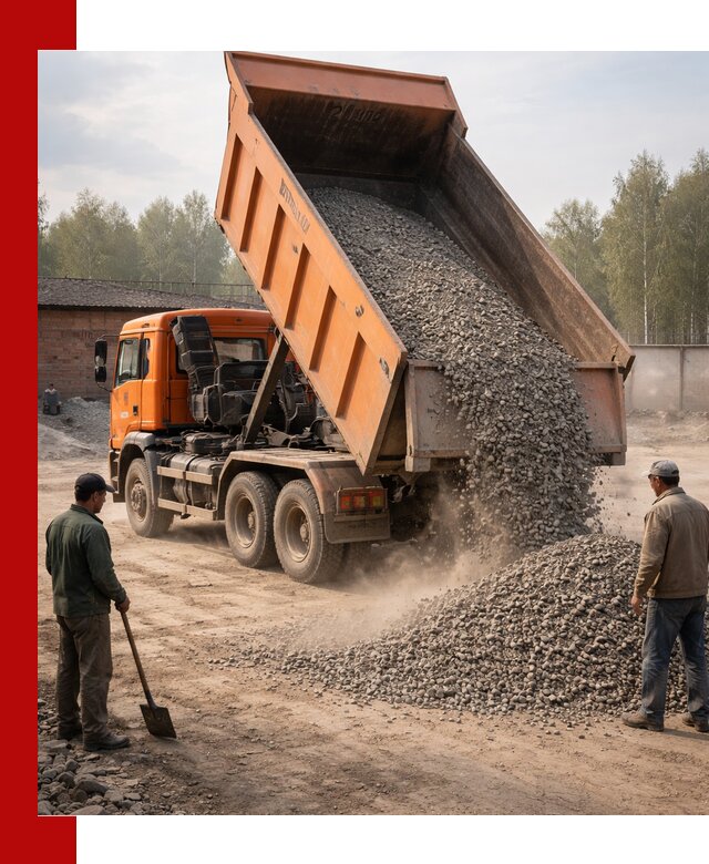 Доставка самосвалом 20 м3 в Чапаевске быстро и надежно