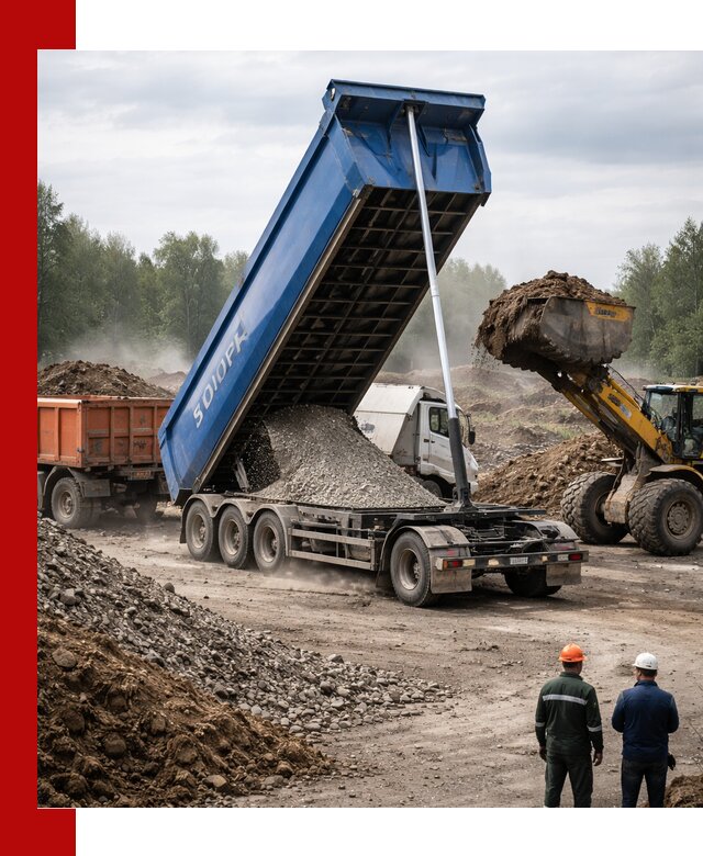 Аренда тонар 40 тонн в Чапаевске с доставкой материалов